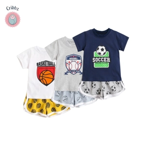 Sporty Baby Boys Casual Outfit Set