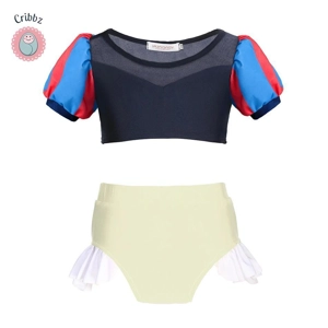 Princess Charm Kids Two-Piece Beach Swimsuit