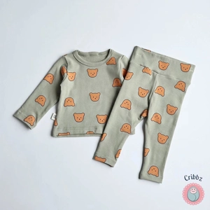 Baby Girls Bear Pyjama Set