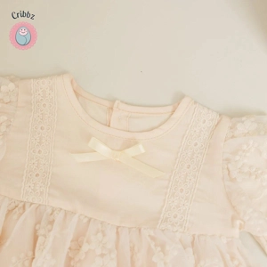 Cotton Lace Baby Girls Bodysuits