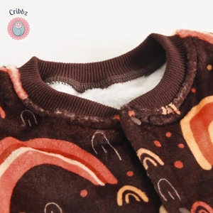 Cute Flannel Baby Romper for Winter