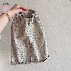 Floral Kids Trousers for Autumn Wear