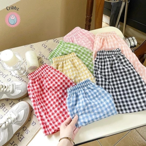 Kids Summer Plaid Anti-Mosquito Shorts