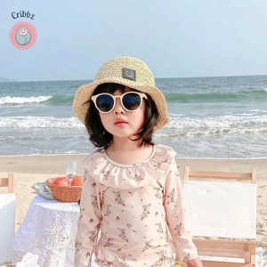 Floral Ruffle Collar One-Piece Swimsuit