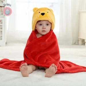 Childrens Cartoon Hooded Bath Towel Robe