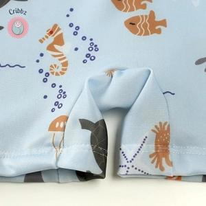 Ruffled Long Sleeve UV Swimsuit for Kids