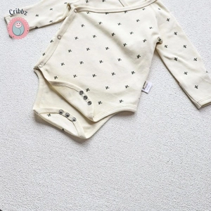 Cotton Long Sleeve Baby Bodysuit Set