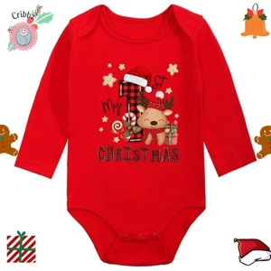 My First Christmas Baby Romper Set