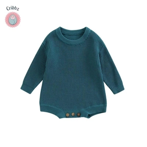 Cute Knitted Sweater Romper for Newborns