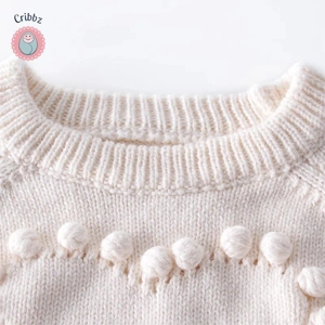 Spring Heart Knitted Jumpsuit for Infants