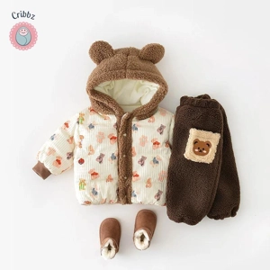 Winter Baby Parka with Fur Hoodie