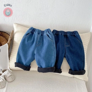 Cute Thicken Denim Jeans for Kids