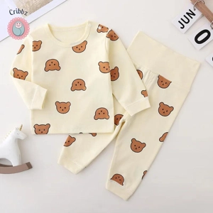 Cute Bear High Waist Baby Pajama Suit