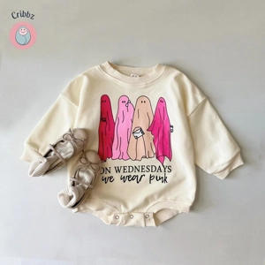 Spooky Ghost Halloween Infant Romper Costume