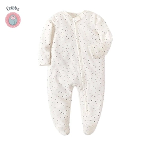 Soft Newborn Girls Long Sleeve Romper