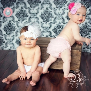 Ruffle Lace Leopard Baby Bloomers Diaper Cover