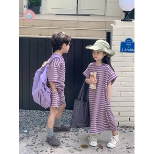 Summer Kids Striped Clothing Set