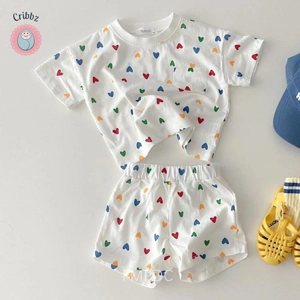 Summer Toddler Polka Dot Outfit Set