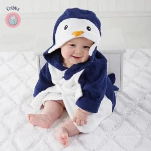 Cotton Baby Cartoon Bathrobe Towel