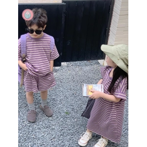 Summer Kids Striped Clothing Set