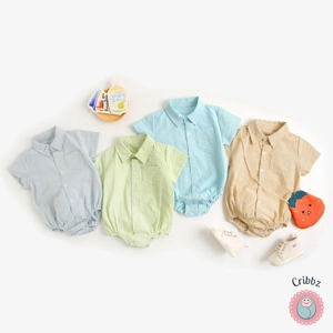 Baby Boys Cotton Plaid Bodysuits