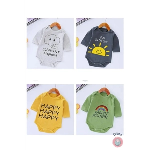 Cotton Newborn Long Sleeve Romper