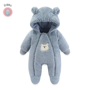 Warm Hooded Baby Winter Romper Jumpsuit