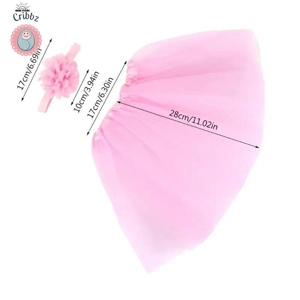 Infant Tulle Tutu Outfit with Headband
