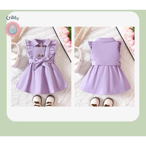 Retro Kids Trench Belted Dress