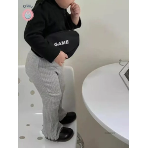 Girls Casual Flared Stretch Trousers