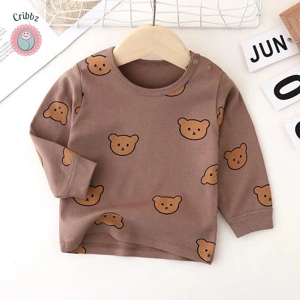 Cute Bear High Waist Baby Pajama Suit