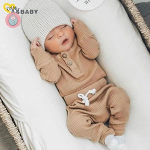 Knit Baby Romper and Pants Set