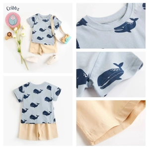 Cartoon Summer Baby Clothing Set