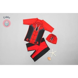 Boys Short Sleeve Swimwear Set with Hat