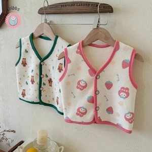 Cute Cartoon Fleece Toddler Winter Vest