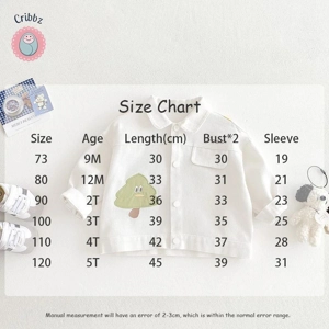 Kids Cartoon Color Block Denim Jacket