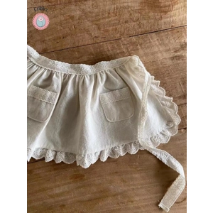 Spring Floral Lace Ruffle Skirt for Girls