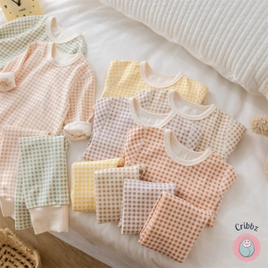 Cribbz Toddler Plaid Bodysuit & Pants Sleep Set