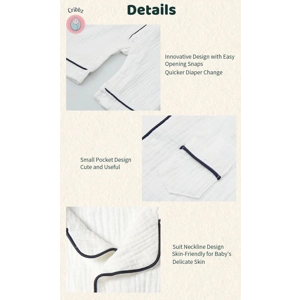 Organic Cotton Baby Pajama Romper Set