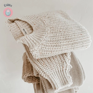 Cozy Cotton Knitted Baby Sweater Set