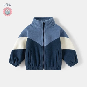Kids Color Block Polar Fleece Jacket