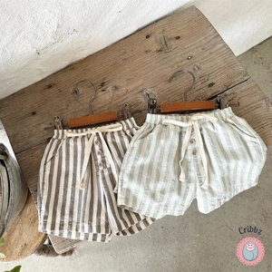 Kids Striped Cotton Summer Shorts
