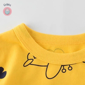 Cartoon Car Print Kids T-Shirt