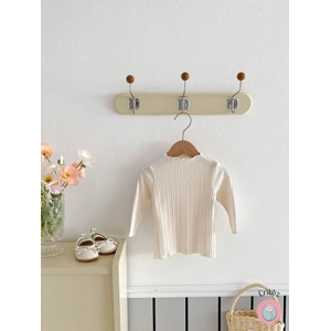 Soft Solid Color Baby Long Sleeve Shirt