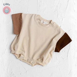 Cotton Patchwork Romper for Newborns