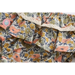 Floral Ruffle Lace Tutu Skirt for Girls