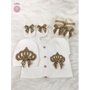 Emerald Gold Baby Bling Romper Set