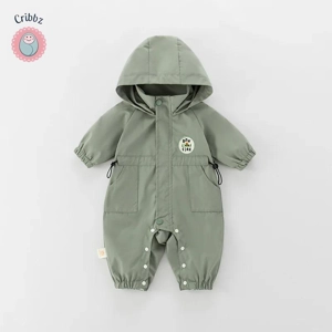 Autumn Infant Hooded Jumpsuit Jacket