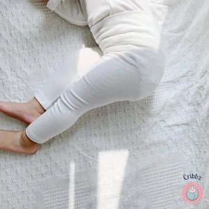 Cotton Ribbed Leggings for Infants