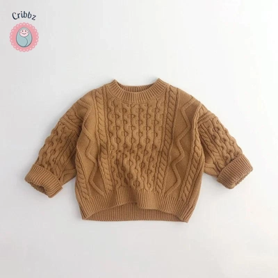 Korean Style Knitwear Sweater for Kids title=